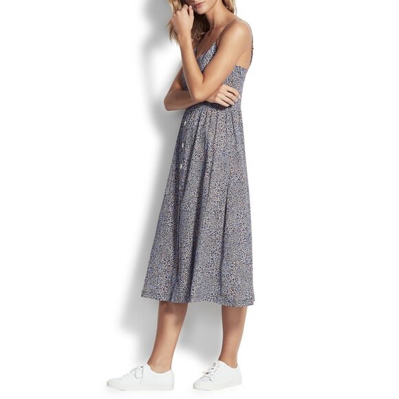 NEW Seafolly Spirit Animal Button Front Midi Dress Sz. M - Picture 2 of 3